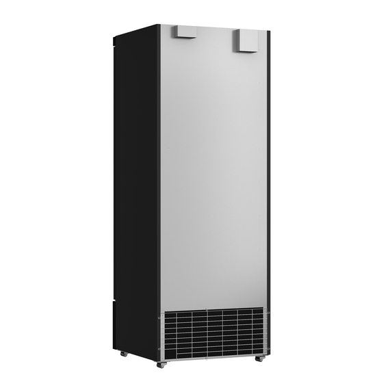 Combisteel Tiefkühlschrank 1 Glastür Schwarz Jde-600F Bl, Bild 3