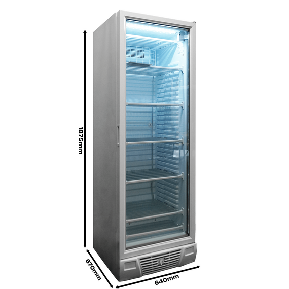 Combisteel Tiefkühlschrank 1 Glastür 382L – Breite 640 – Art.-Nr.: 7464.0062, Bild 3