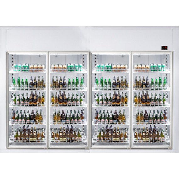 Combisteel Kühlzell 3600X1200X2200 4 Glastüren