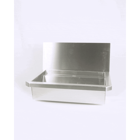 Combisteel Edelstahl Waschbecken 1 Ablasshahn 600mm  Ablaufstopfen Und Schutzwand Inklusive, Exklusiv Hahn, Bild 10