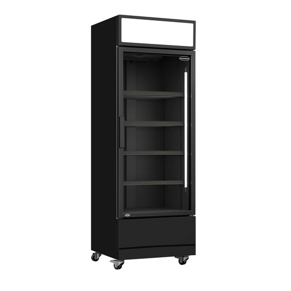 Combisteel Kühlschrank Glastür Fcu-370 Bl