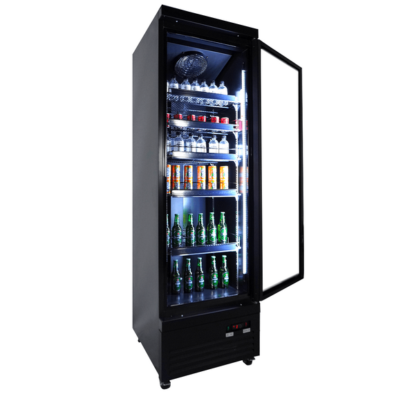 Combisteel Kühlschrank 1 Glastür Schwarz Ceb-500R Bl, Bild 8