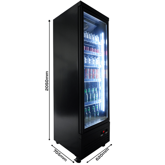 Combisteel Kühlschrank 1 Glastür Schwarz Ceb-500R Bl, Bild 6