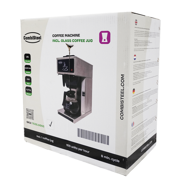 Combisteel Kaffeemaschine Inkl. 1 Kaffeekanne Aus Glas 1.8L, Bild 7