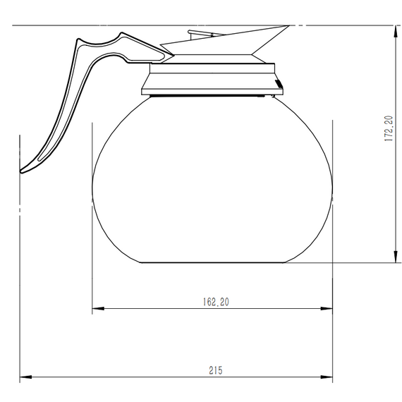 Combisteel Kaffeekanne Aus Glas 1.8L, Bild 2