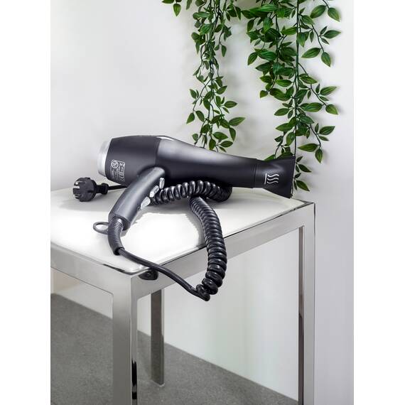 Aliseo Hotel Haartrockner Black Mambo 1875 mit UK-Stecker, Ausführung: mit UK-Stecker, Wandhalterung: Ohne Wandhalterung, Bild 4