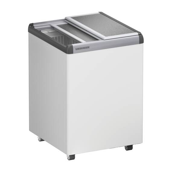 Liebherr EFE 1500 Eiscreme-Gefriertruhe mit Aluminium-Schiebedeckel und Lenkrollen, Ausführung: EFE 1500