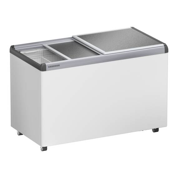 Liebherr EFE 3800 Eiscreme-Gefriertruhe mit Aluminium-Schiebedeckel und Lenkrollen, Ausführung: EFE 3800