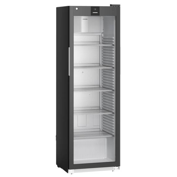 Liebherr MRFvd 4011 Getränkekühlschrank mit Glastür, Display und LED Lichtsäule Schwarz, Ausführung: Schwarz