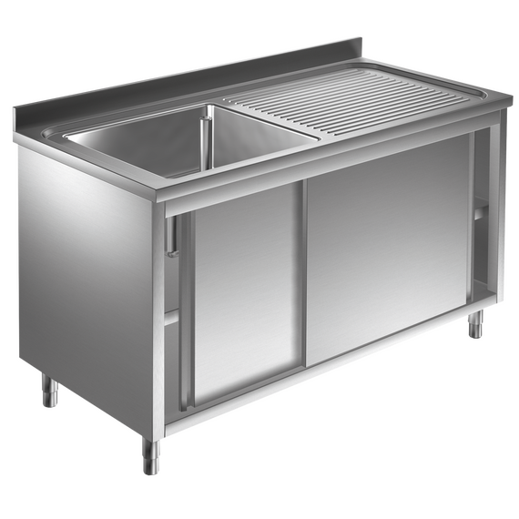 Prismafood Spülschrank 1,2m - 1 Becken  links L50xB50xT30cm STD
