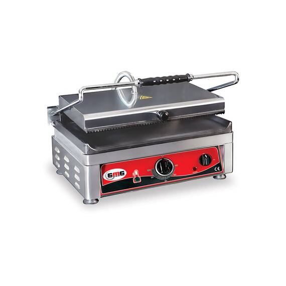 GMG Elektro-Kontaktgrill KG2745G, oben gerillt, unten glatt, Grillfläche: Oben gerillt, unten glatt
