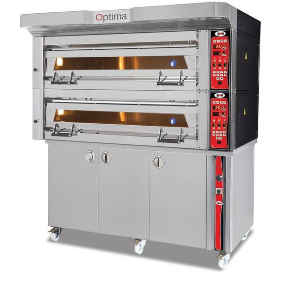 GMG Bäckerei- & Konditoreiofen PB2M-128 mit 2 Backkammern, Vollschamott und Gärschrank