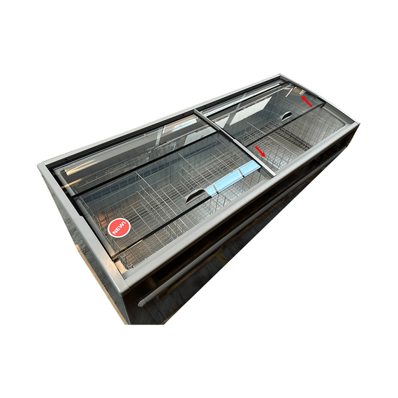 Combisteel Supermarkt Tiefkühltruhe Grau Kopf Element Automatische Abtauung, Bild 3