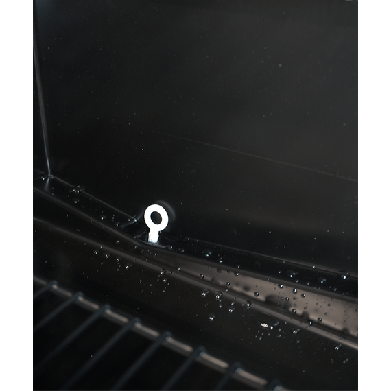 Combisteel Kühlschrank 1 Glastür Schwarz mit Canopy Sve-450 Blc, Bild 8