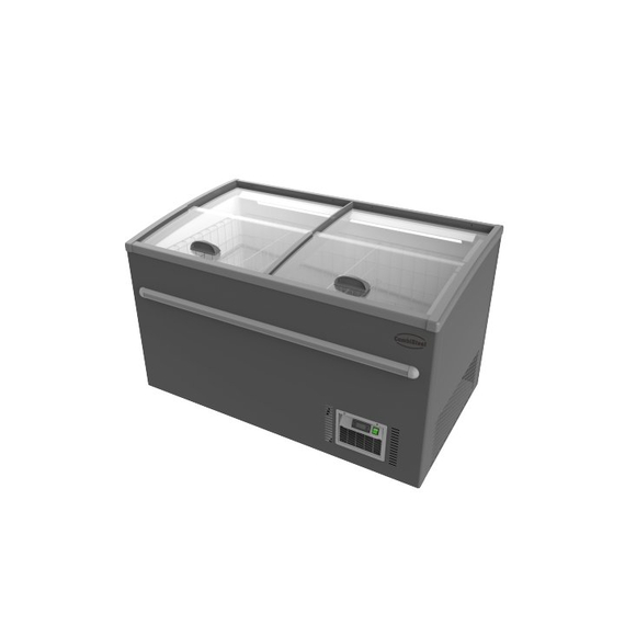 Combisteel Supermarkt Tiefkühltruhe Grau 1450 Automatische Abtauung