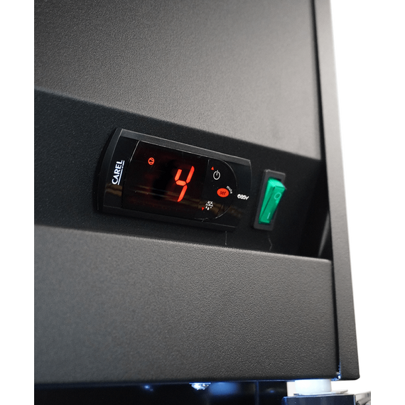 Combisteel Kühlschrank 3 Glastüren Schwarz Irm-1180R Bl, Bild 5