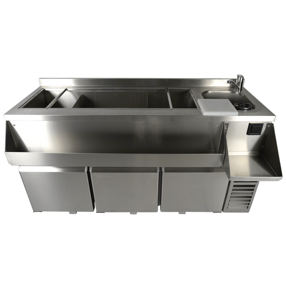 Combisteel Kühltisch 3 Türen mit Cocktail-Bar-Station, Bild 3