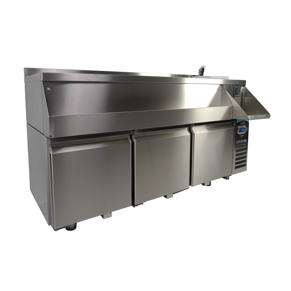 Combisteel Kühltisch 3 Türen mit Cocktail-Bar-Station, Bild 4