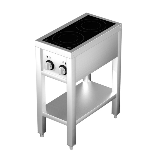 Combisteel Induktionsherd 2 Zones mit Offenem Unterbau, Bild 2