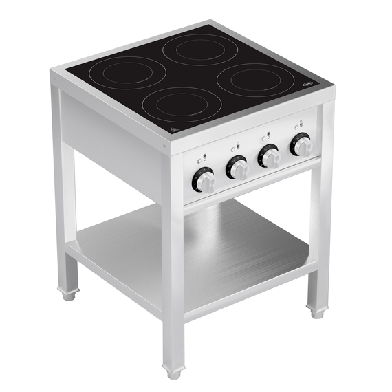 Combisteel Induktionsherd 4 Zones mit Offenem Unterbau