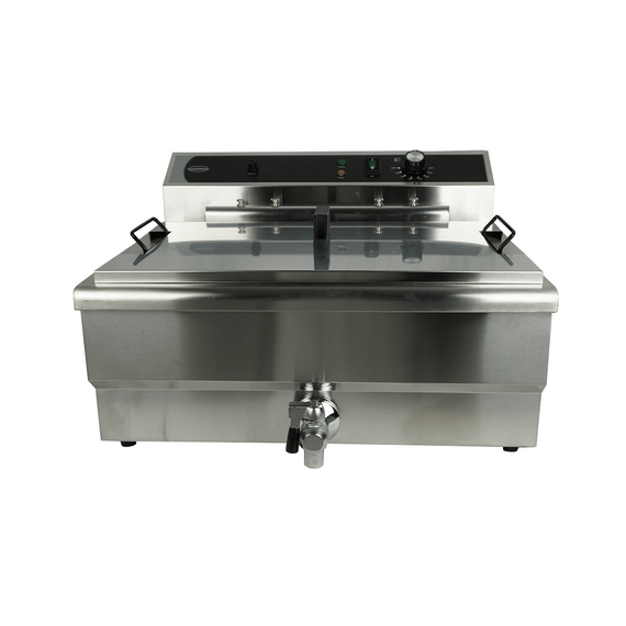 Combisteel Elektro Tischfriteuse 25L - mit Abflussventil, Bild 4