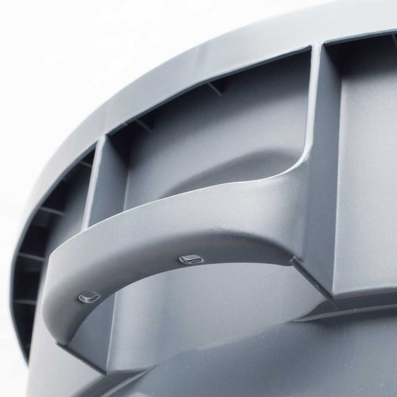 Abfallcontainer rund, grau, 120 Liter, Bild 2