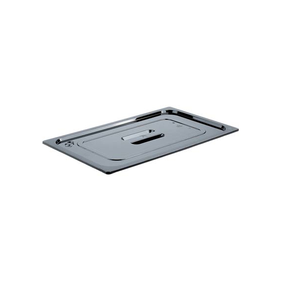Stalgast GN-Deckel Standard, Polycarbonat, schwarz, für GN 1/1 Behälter