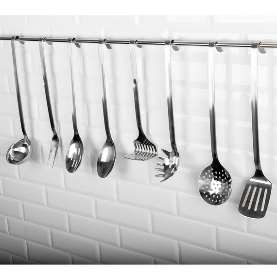 Monoblock Bratenwender geschlitzt, Stiellänge 40 cm, Bild 3