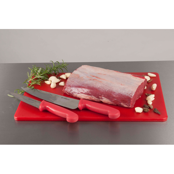 Schneidbrett, HACCP, Farbe rot, 450 x 300 x 13 mm (BxTxH), Bild 4