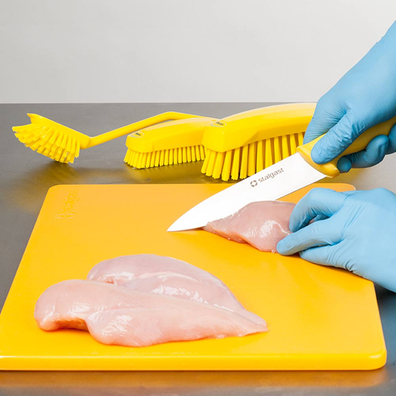 Schneidbrett, HACCP, Farbe gelb, 450 x 300 x 13 mm (BxTxH), Bild 4
