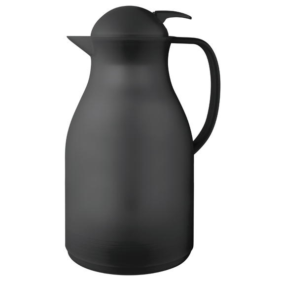 Isolierkanne, Drehverschluss mit Drucktaste, schwarz, 1,5 Liter