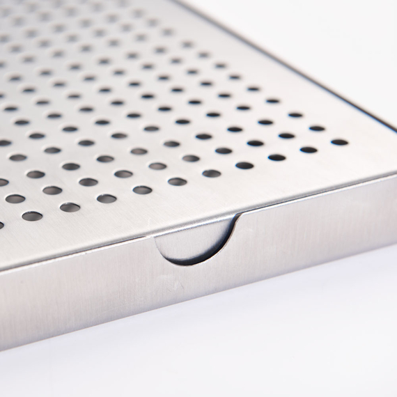 Edelstahl Tropfschale 300x150x20 mm (BxTxH), Bild 3