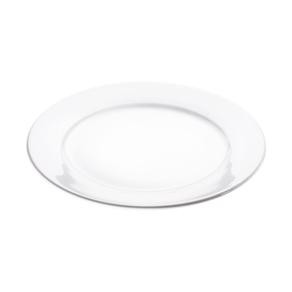 Flacher Teller, reinweißes Hotelporzellan, Serie Isabell, Stalgast, Ø 260 mm