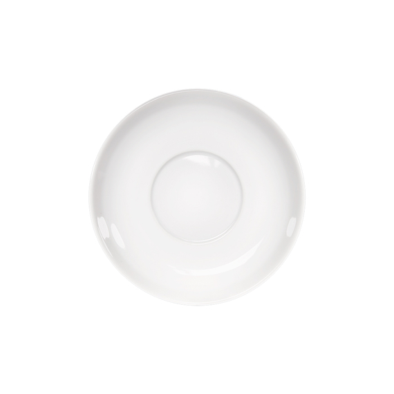 Suppen-Untertasse, reinweißes Hotelporzellan, Serie Isabell, Stalgast, Ø 140 mm, Bild 2