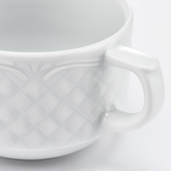 Kaffeetasse, Porzellan, weiß, Serie Aphrodite, Lubiana, 0,25 Liter, Bild 2