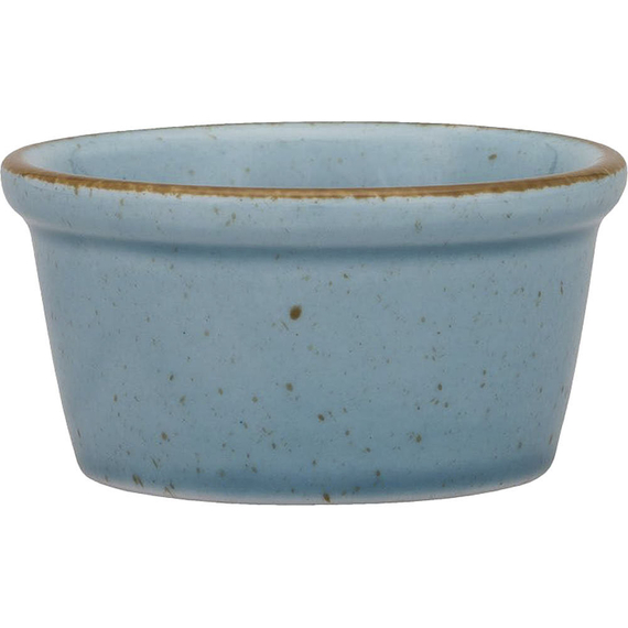 Dipschale, Serie Ameryka, türkis, braun gesprenkelt, Ø 80 mm, 12 Stück