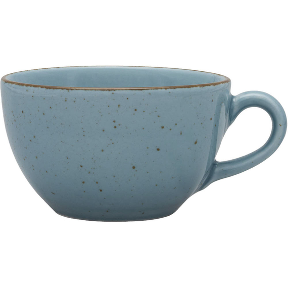 Obertasse, Serie Aida, türkis, braun gesprenkelt, 280 ml, 12 Stück