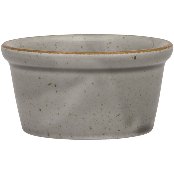 Dipschale, Serie Ameryka, grau, braun gesprenkelt, Ø 80 mm, 12 Stück