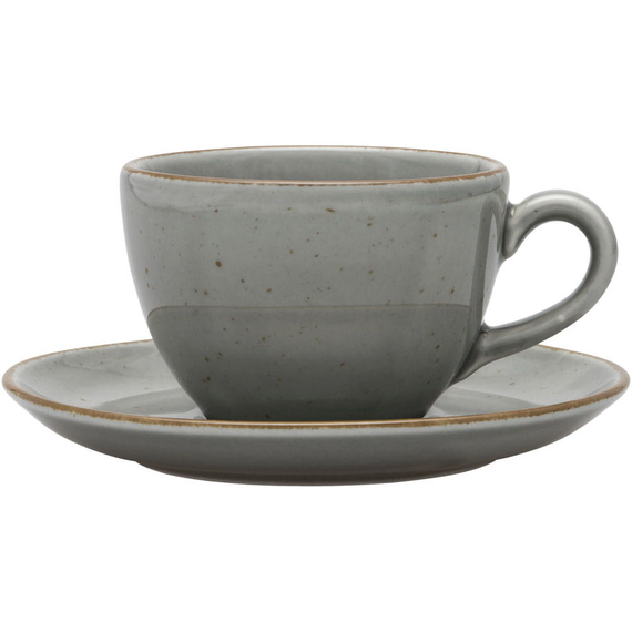 Untertasse, Serie Aida, grau, braun gesprenkelt, Ø 145 mm, 12 Stück, Bild 2