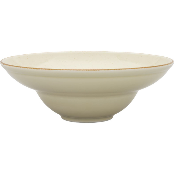 Pastateller, Serie Kaszub, cremefarben, braun gesprenkelt, Ø 260 mm, 6 Stück