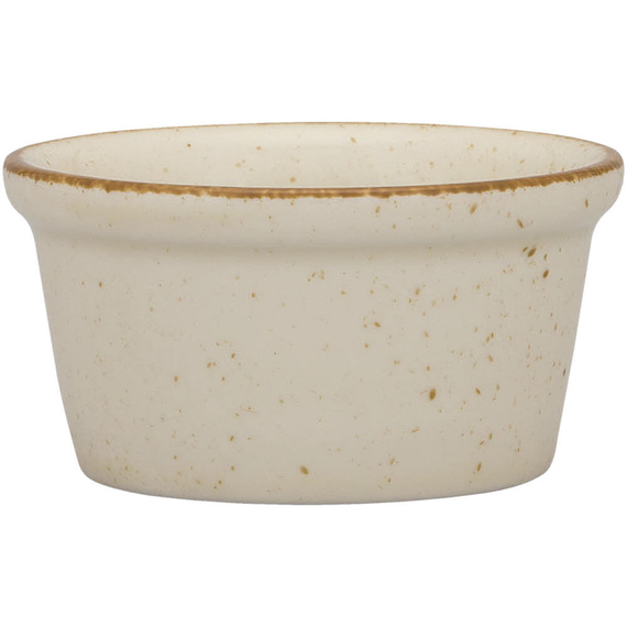 Dipschale, Serie Ameryka, cremefarben, braun gesprenkelt, Ø 80 mm, 12 Stück