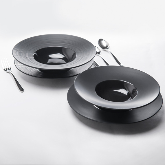 Porzellan Suppenteller aus der Serie Gourmet Kontrast, schwarz, Ø 230 mm, Bild 6