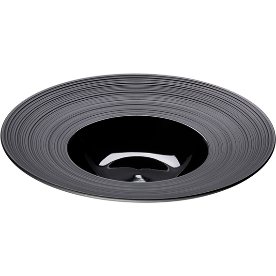 Porzellan Suppenteller aus der Serie Gourmet Kontrast, schwarz, Ø 265 mm