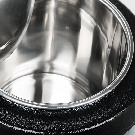 Elektrischer Suppentopf, schwarz, bauchige Form mit Digital-Display, 10 Liter, Bild 3