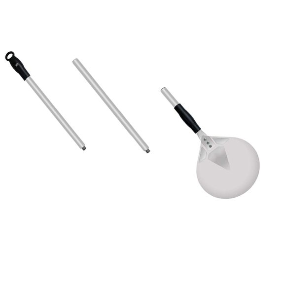 Ofenschaufel, auseinanderschraubbarer Aluminiumgriff, Ø 228 mm, L. 1200 mm