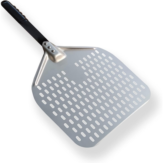Pizzaschaufel, perforiert 300x350 mm, L. 660 mm