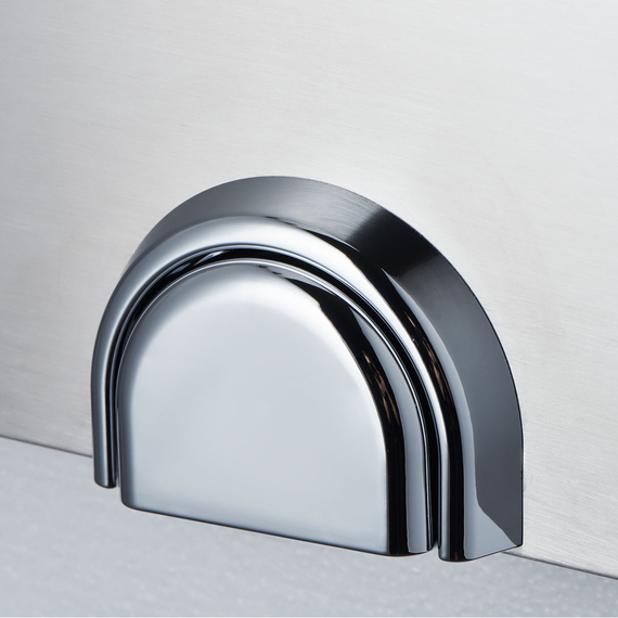 Edelstahl Handwaschbecken mit Kniebedienung, inkl. Armatur, Wandmontage, 400 mm x 400 mm x 225 mm (BxTxH), Bild 4