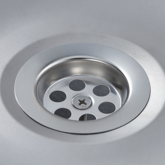 Edelstahl Handwaschbecken mit Kniebedienung, inkl. Armatur, Wandmontage, 400 mm x 400 mm x 225 mm (BxTxH), Bild 3