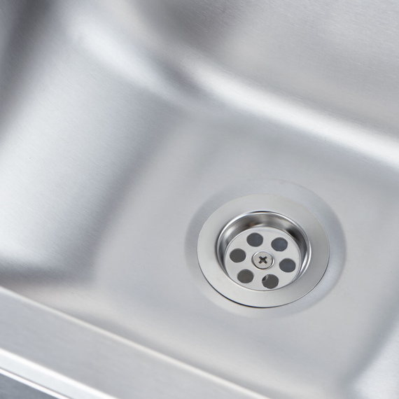 Stalgast Edelstahl Handwaschbecken mit Kniebedienung, inkl. Armatur und Seifenspender, Wandmontage, 400 mm x 330 mm x 570 mm (BxTxH), Bild 5