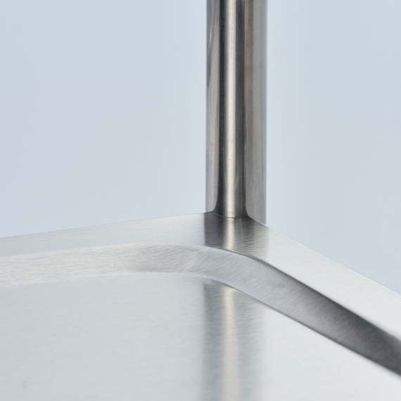 Stalgast Servierwagen aus Edelstahl, mit zwei Borden, 860 x 540 x 940 mm (BxTxH), Bild 2